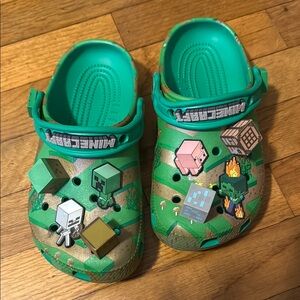 Minecraft Kids Green Clogs